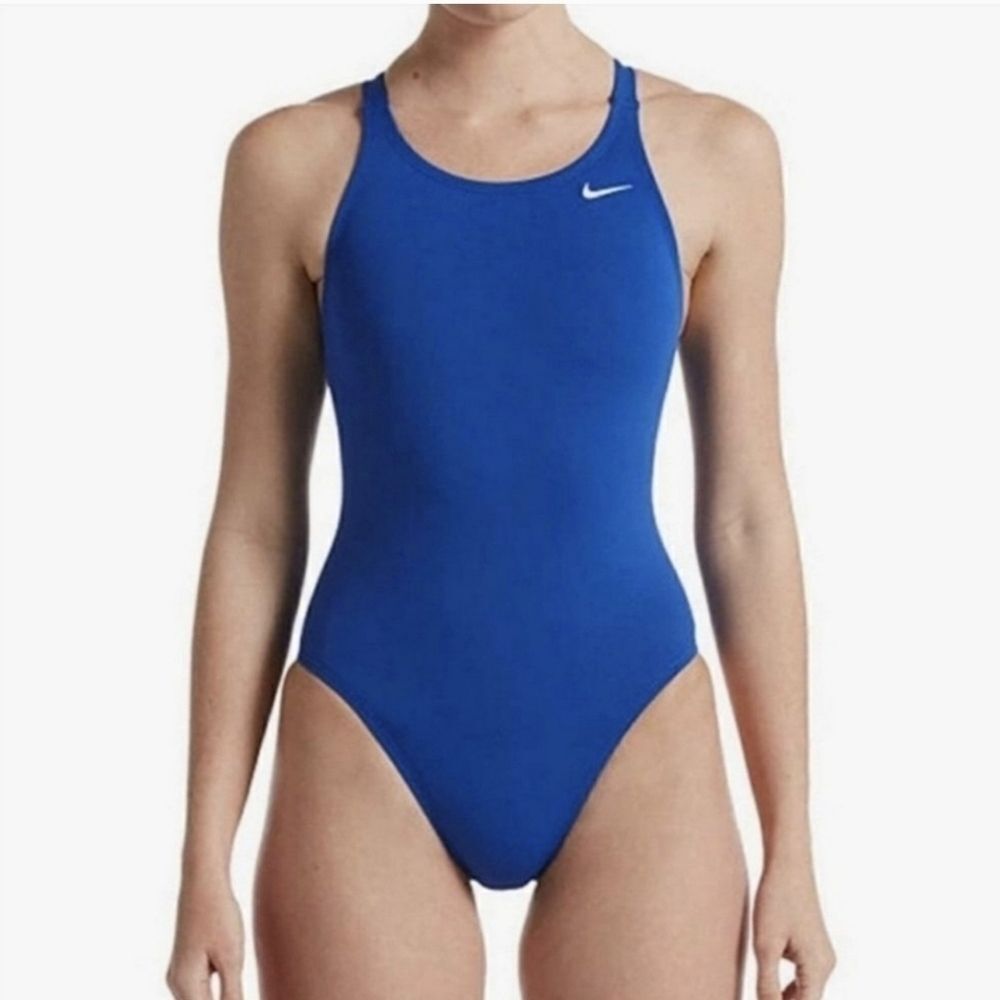 Nike Blue Racerback Swimsuit Size 10 NWT